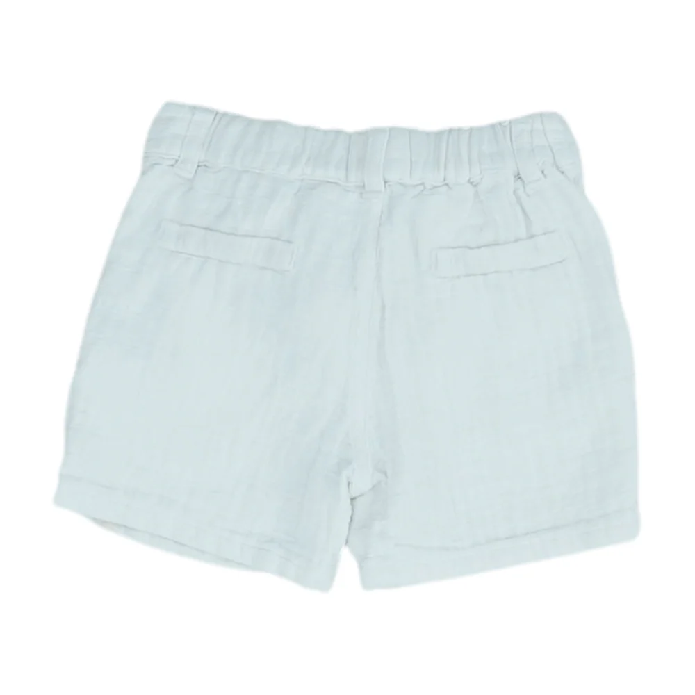 White Solid Chino Shorts - Image 2