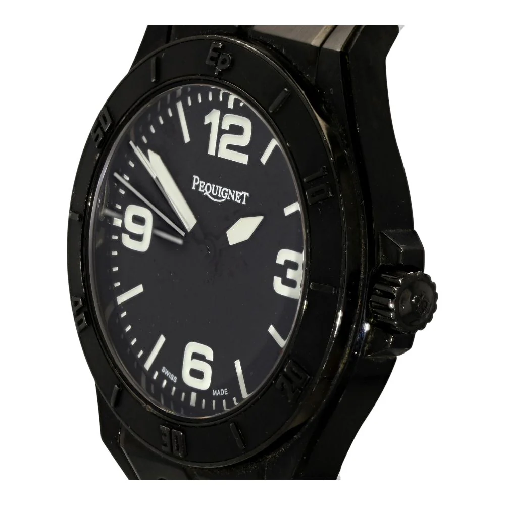 Men's Black Automatic Stainless Steel Watch - Image 2