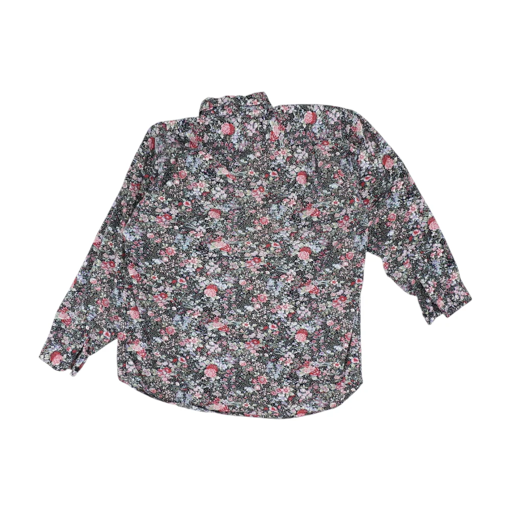 Black Floral Long Sleeve Button Down - Image 2