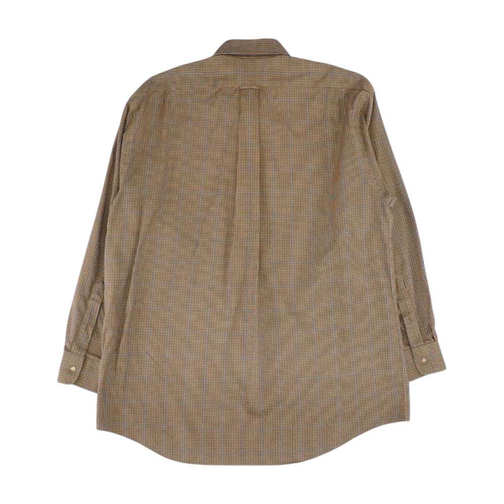 Brown Check Long Sleeve Button Down - Image 2