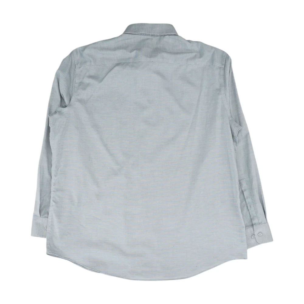 Gray Solid Long Sleeve Button Down - Image 2