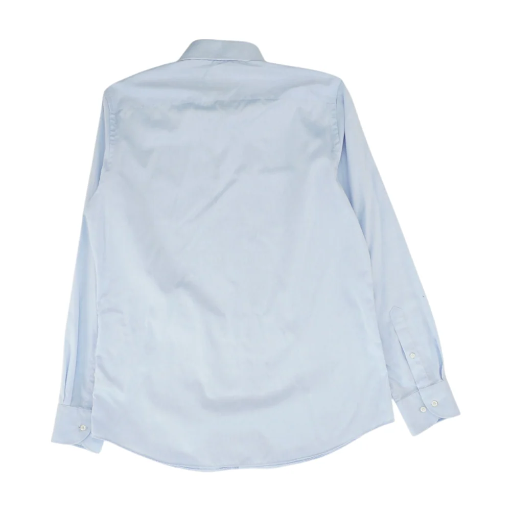 Blue Solid Long Sleeve Button Down - Image 2