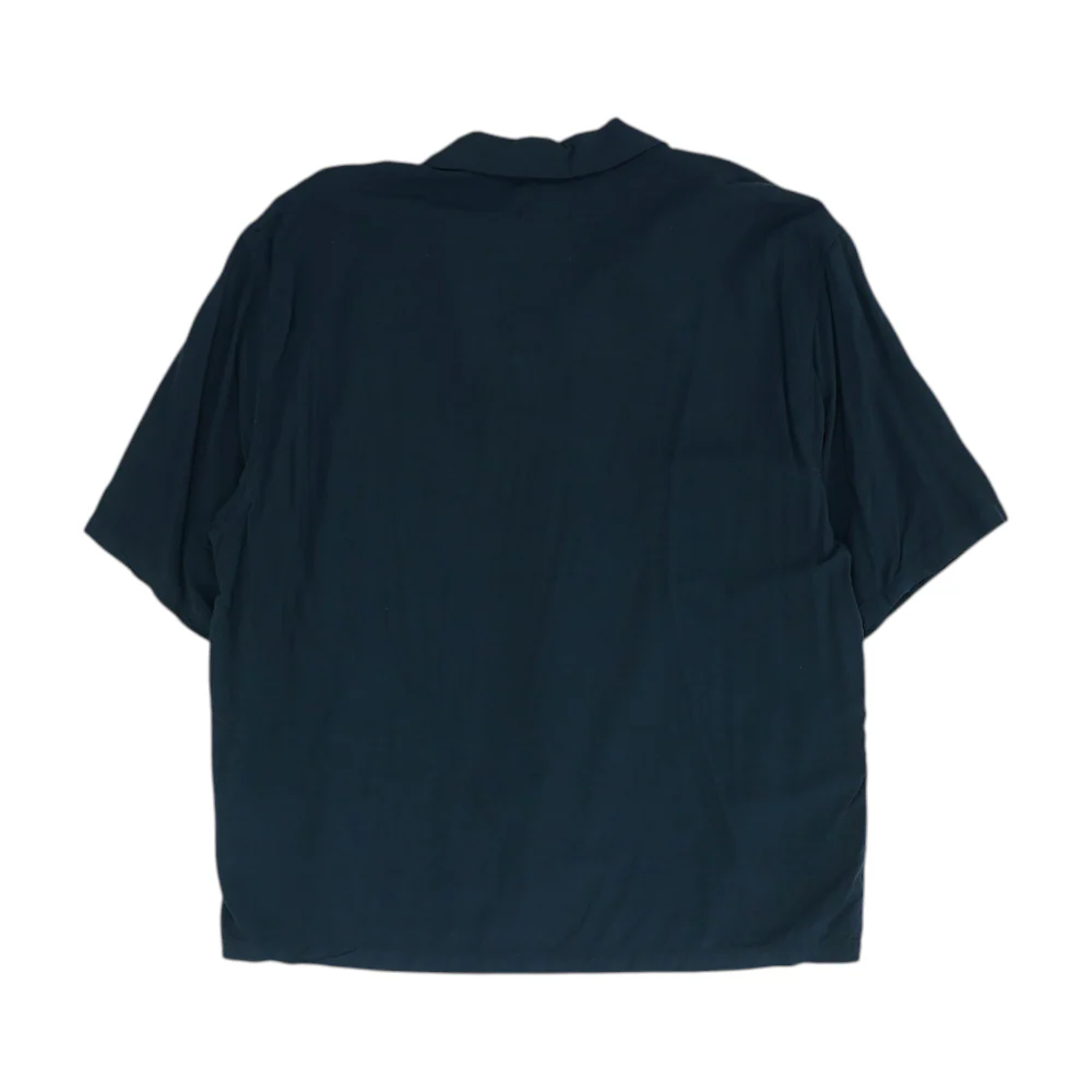 Black Solid Short Sleeve Button Down - Image 2