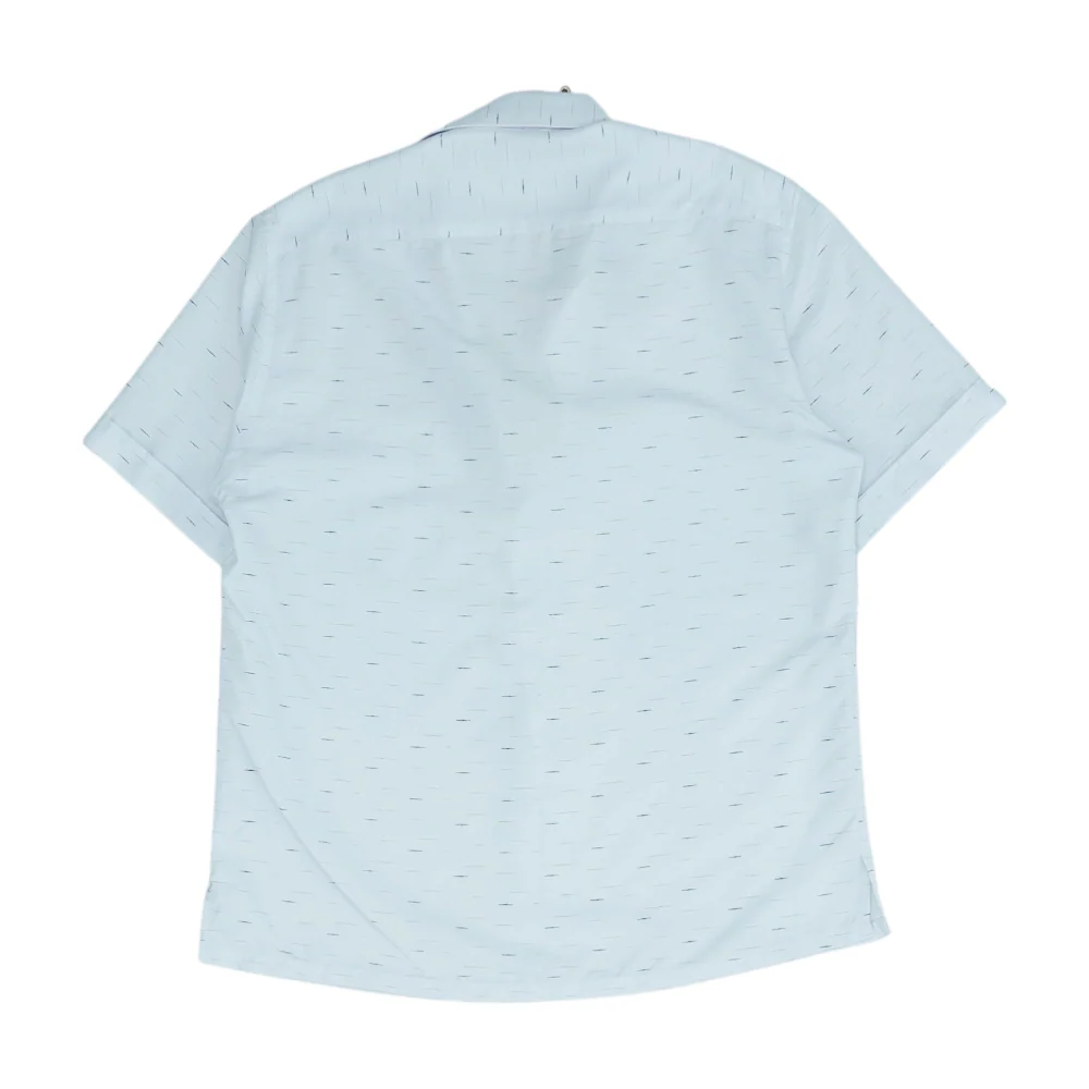 White Print Short Sleeve Button Down - Image 2