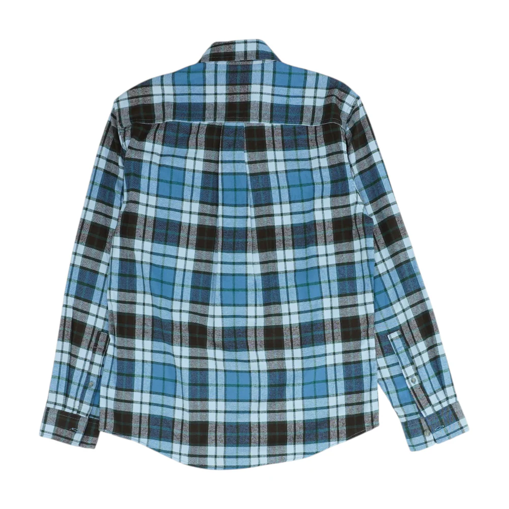 Blue Plaid Flannel Button Down - Image 2