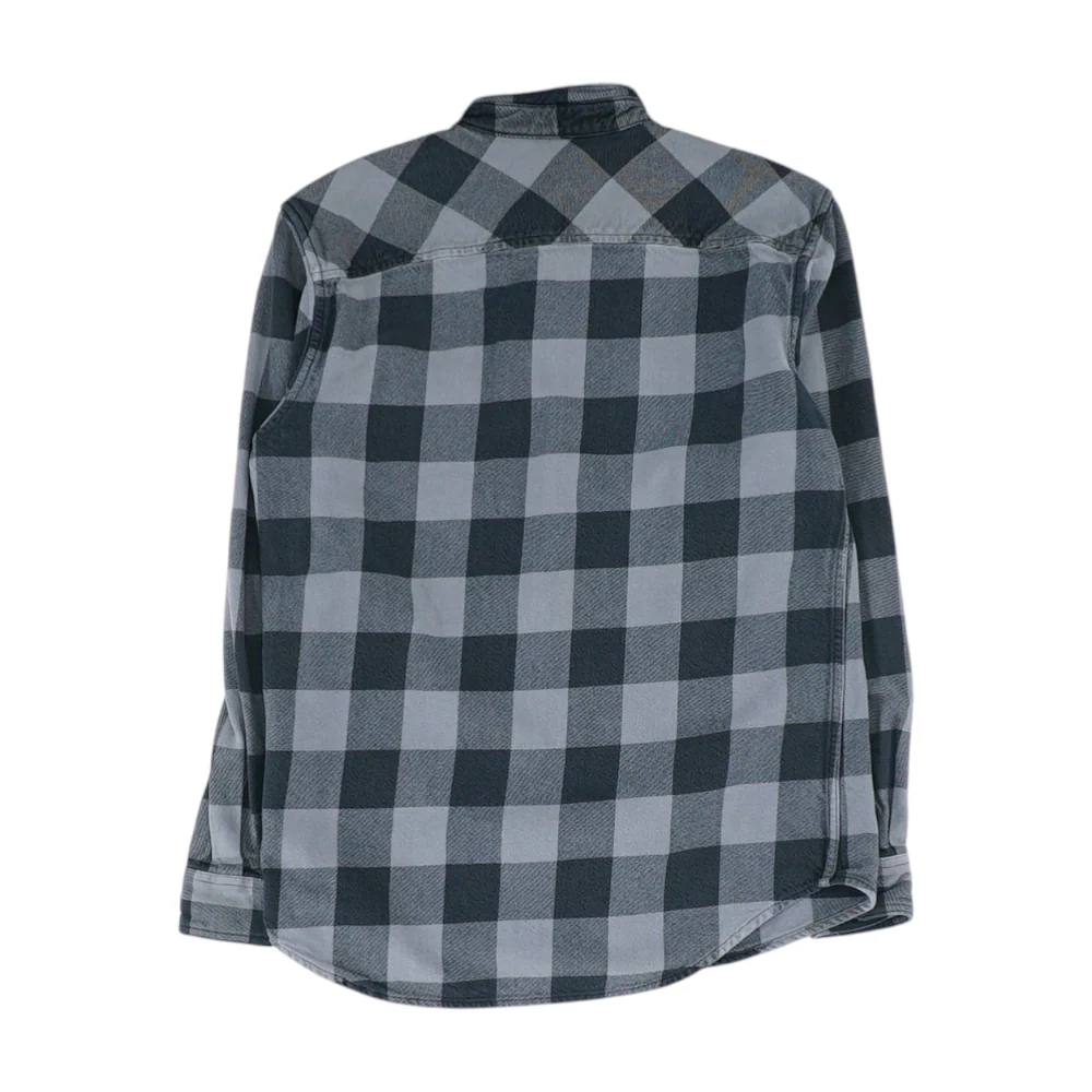 Gray Check Flannel Button Down - Image 2