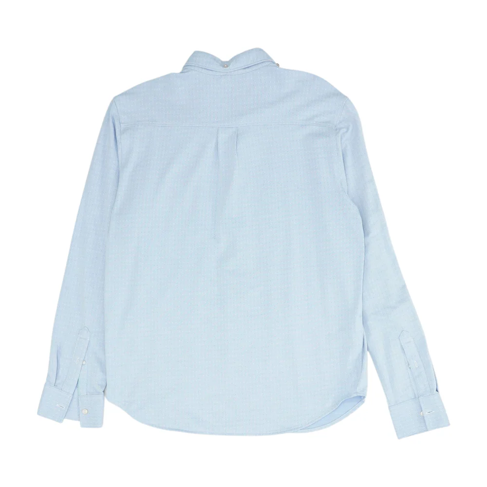 Blue Polka Dot Long Sleeve Button Down - Image 2