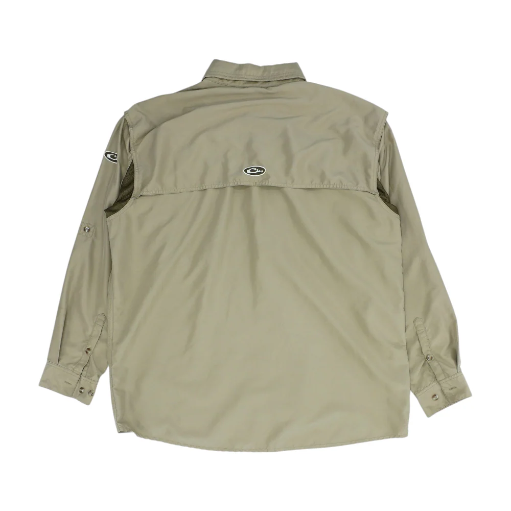Brown Solid Outdoor Button Down - Image 2