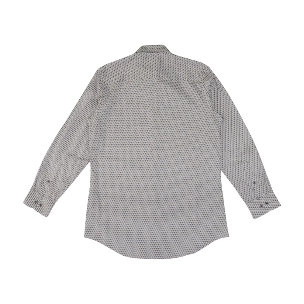 White Geometric Long Sleeve Button Down - Image 2