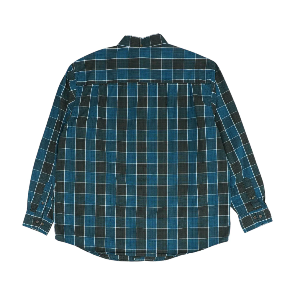 Blue Check Long Sleeve Button Down - Image 2