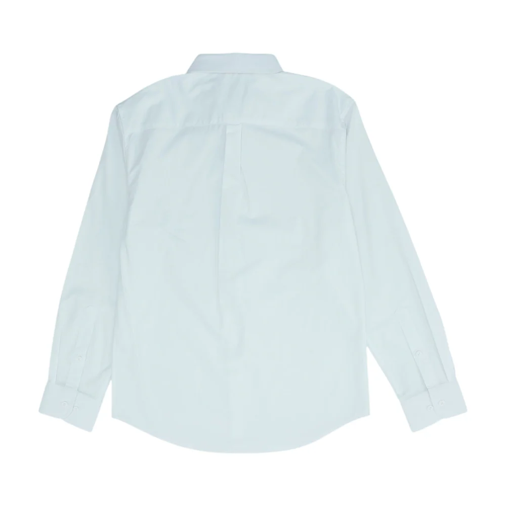 White Solid Long Sleeve Button Down - Image 2