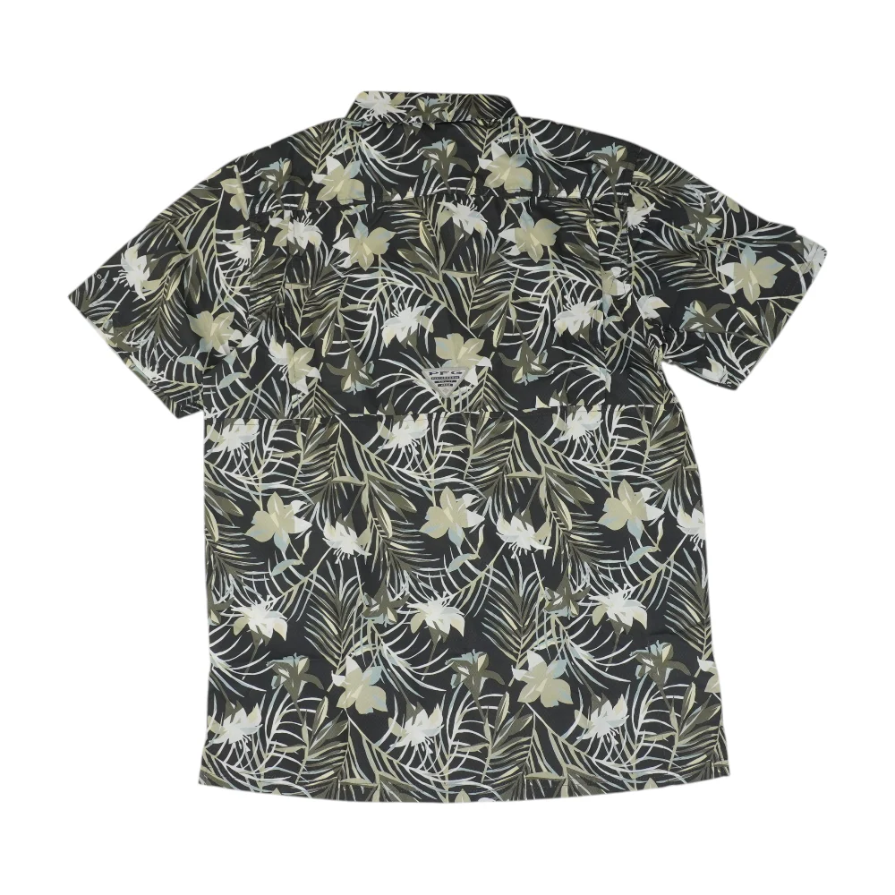 Charcoal Floral Short Sleeve Button Down - Image 2