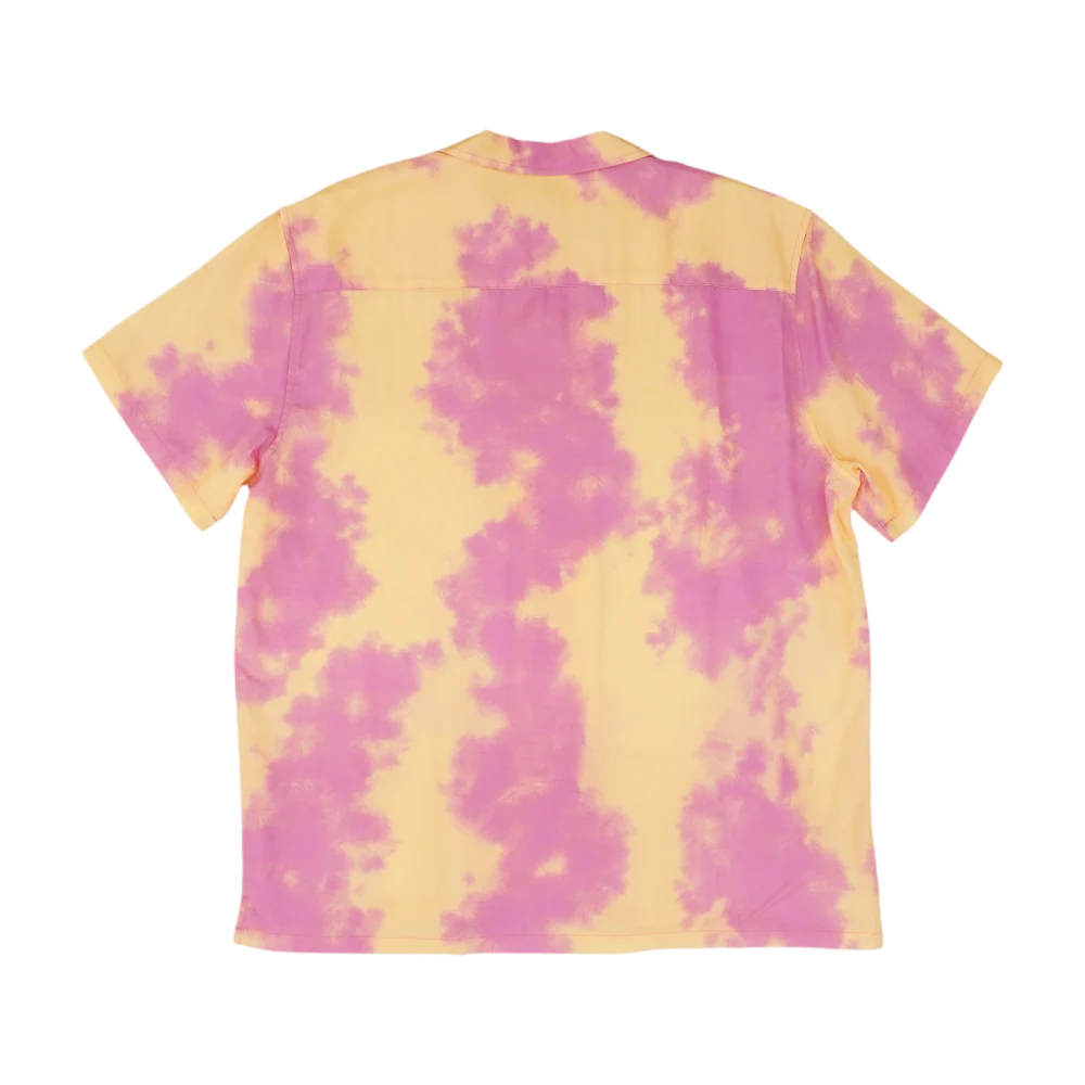 Orange Tie-Dye Short Sleeve Button Down - Image 2