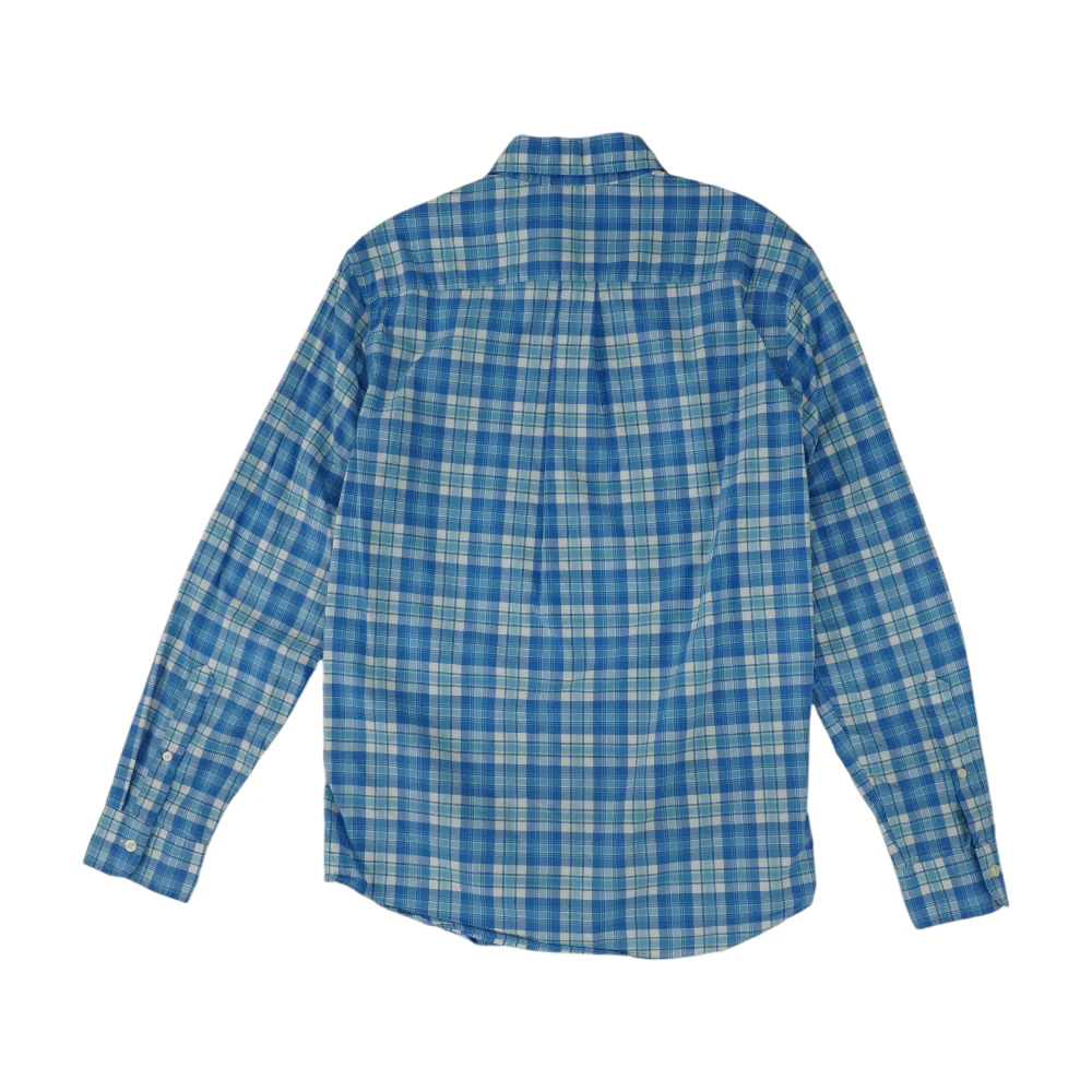 Blue Plaid Long Sleeve Button Down - Image 2
