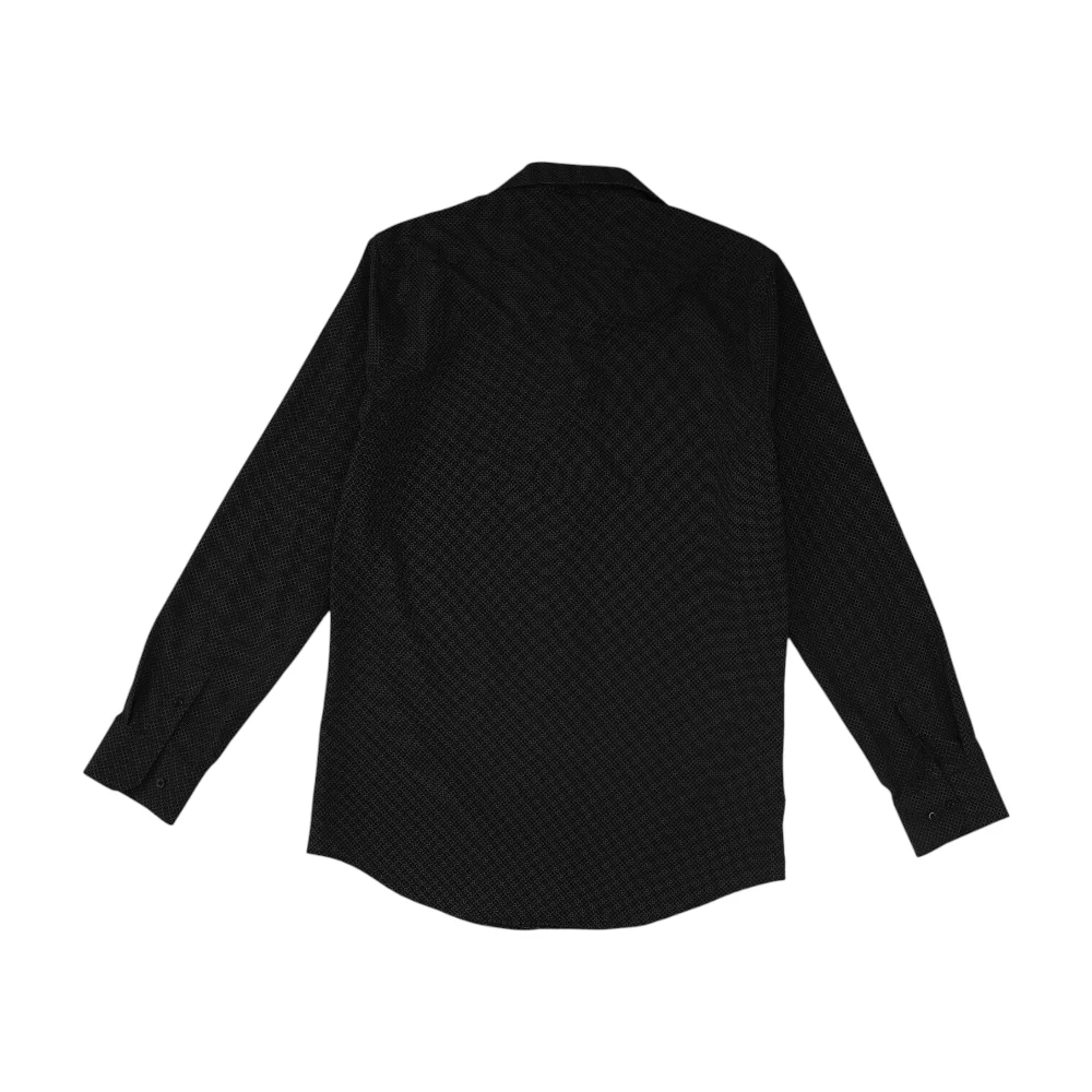 Black Polka Dot Long Sleeve Button Down - Image 2