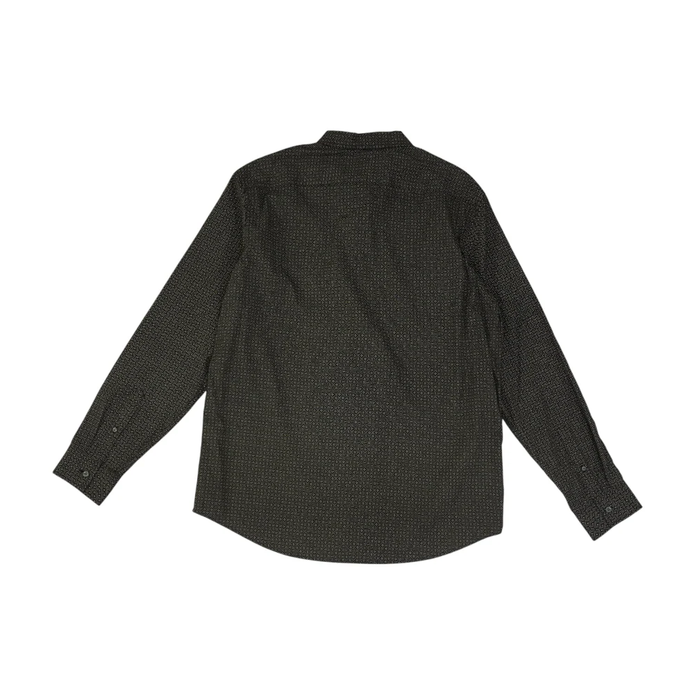 Black Print Long Sleeve Button Down - Image 2
