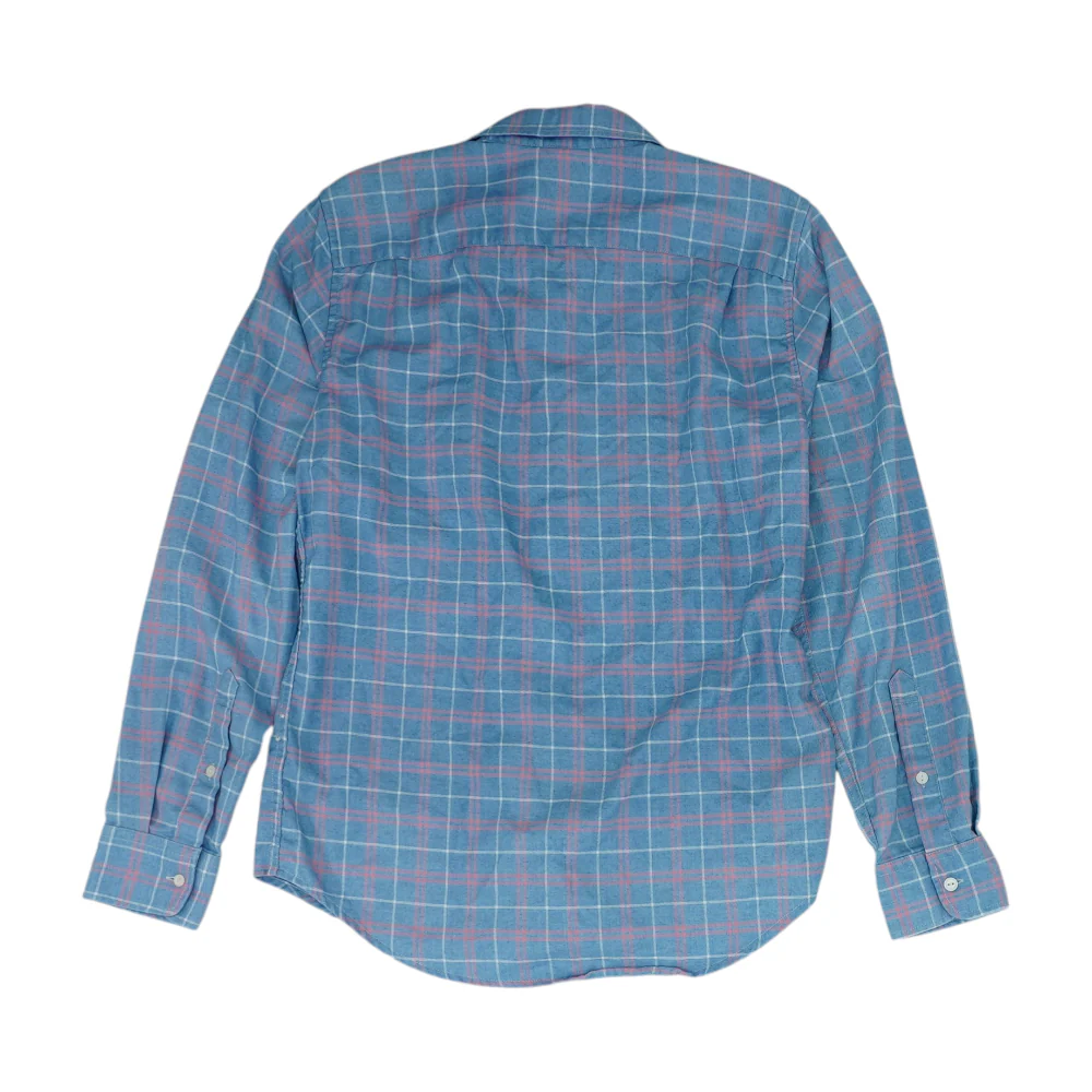 Blue Plaid Flannel Button Down - Image 2
