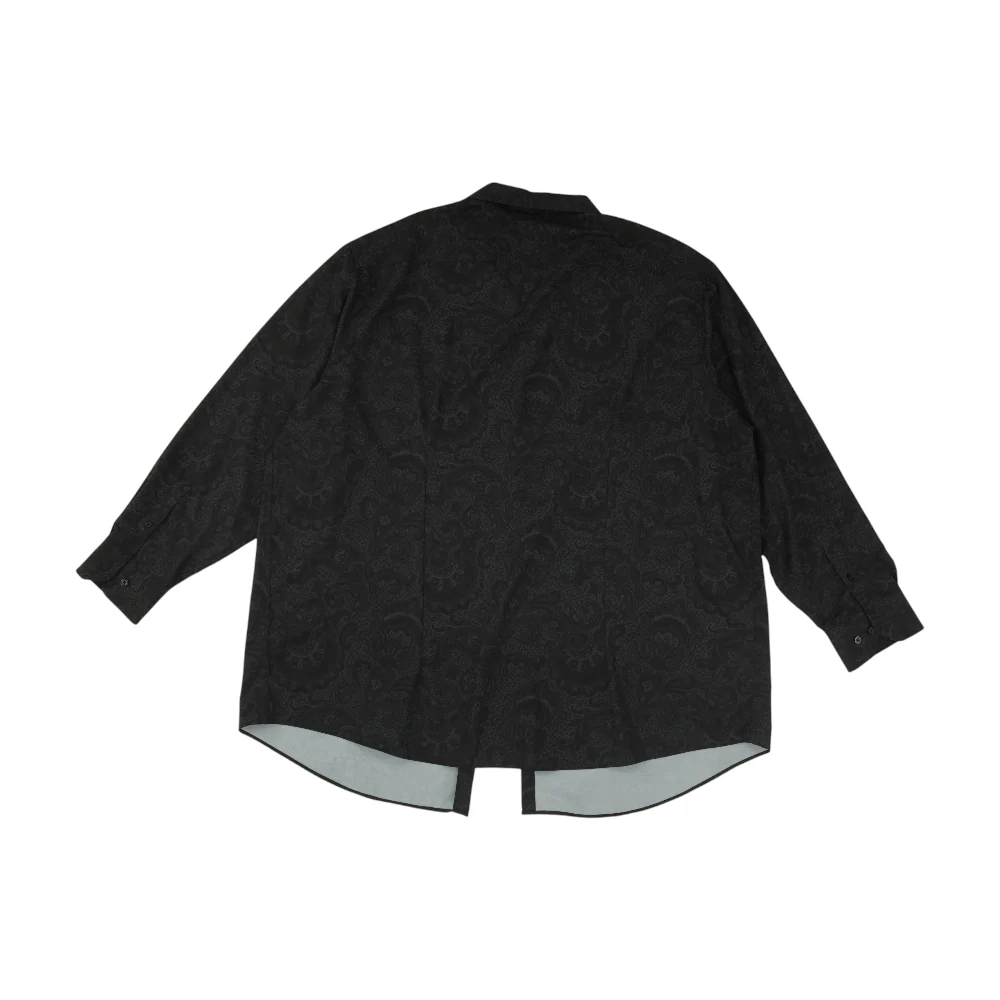 Black Paisley Long Sleeve Button Down - Image 2