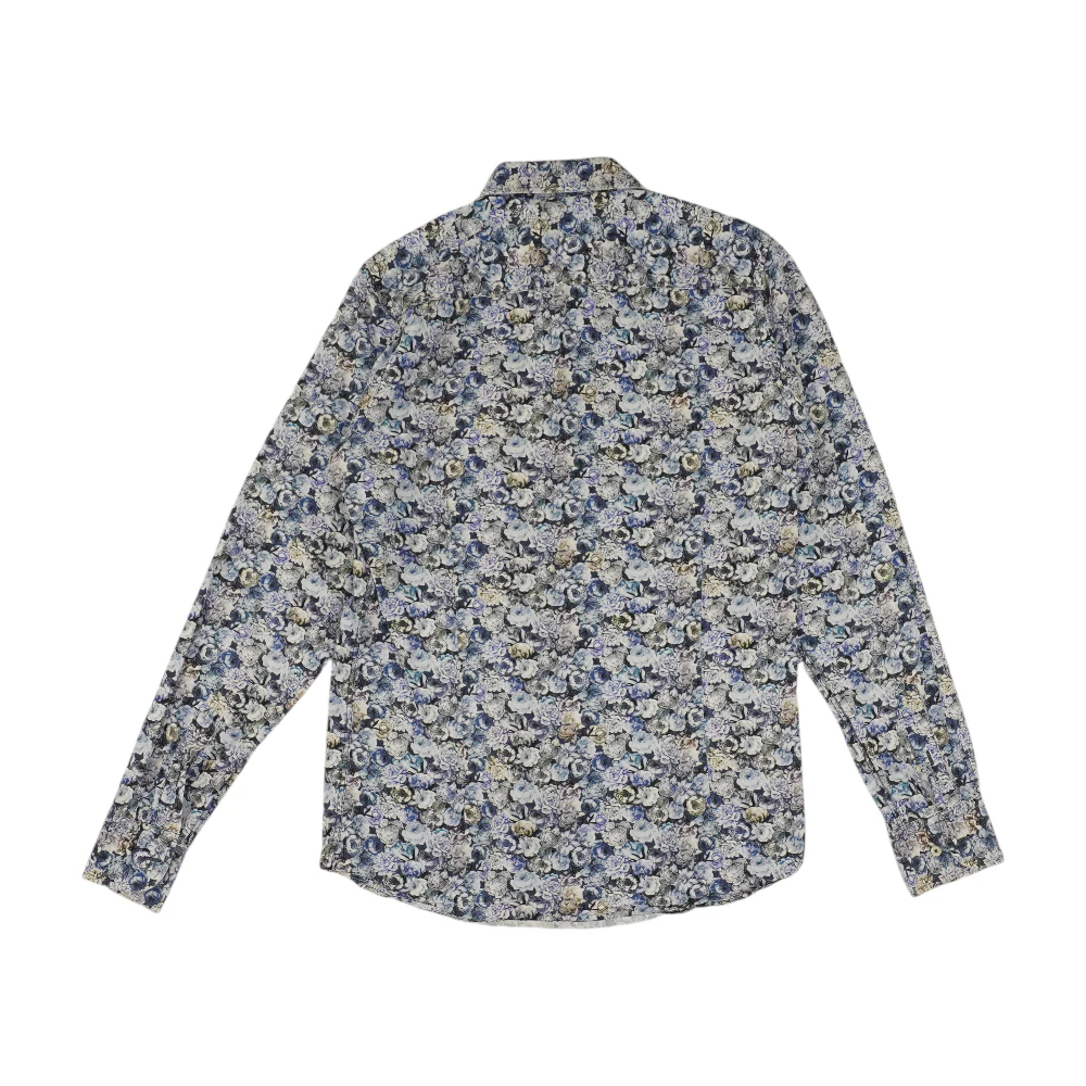 Blue Floral Long Sleeve Button Down - Image 2