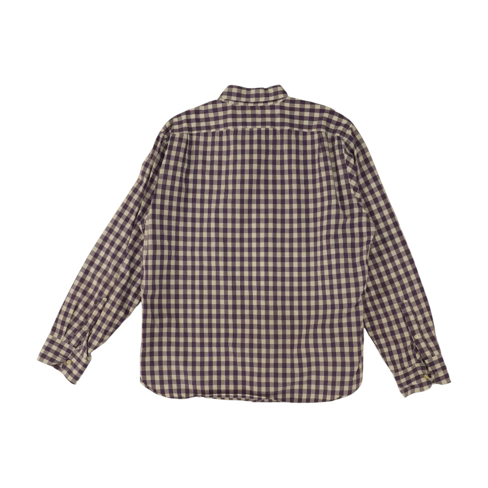 Purple Check Long Sleeve Button Down - Image 2