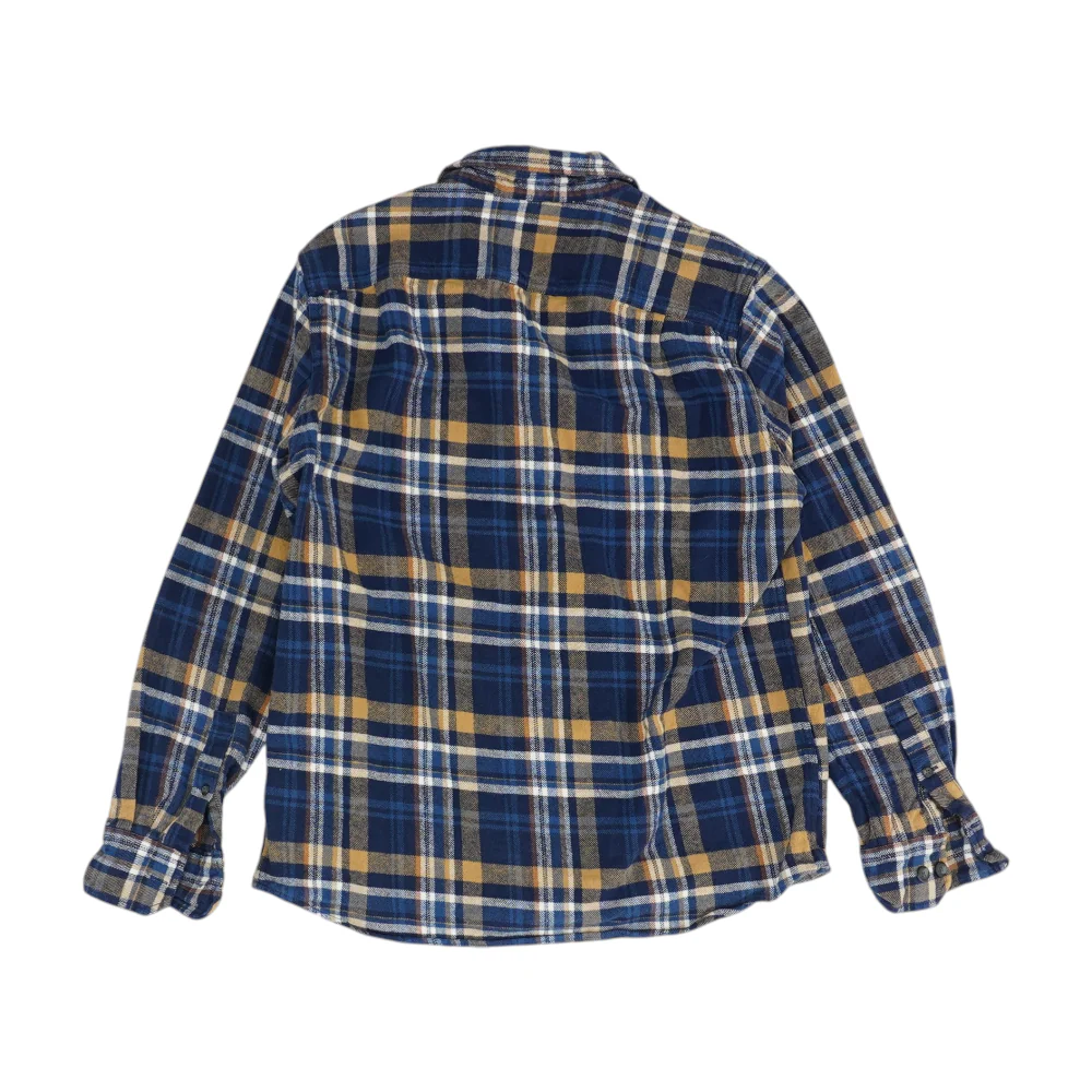 Blue Plaid Flannel Button Down - Image 2