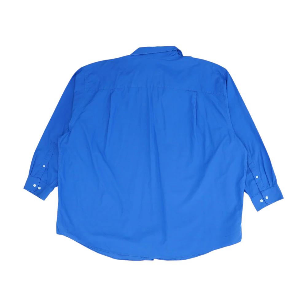Blue Tall Solid Long Sleeve Button Down - Image 2