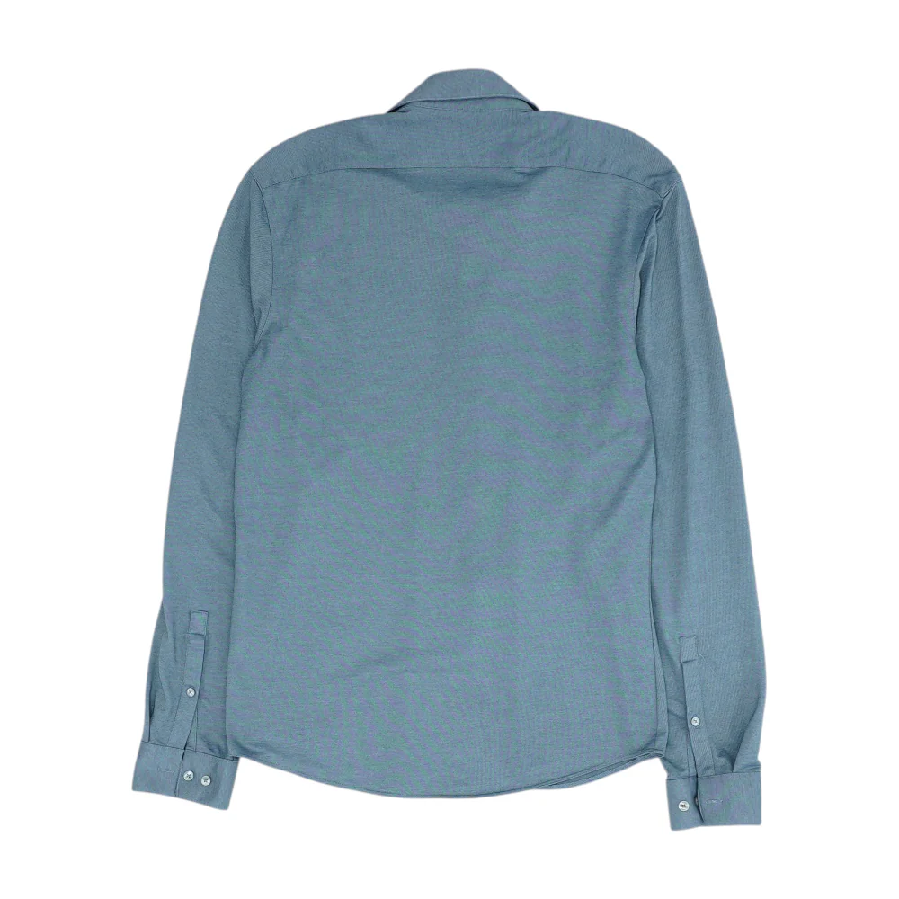 Gray Solid Long Sleeve Button Down - Image 2