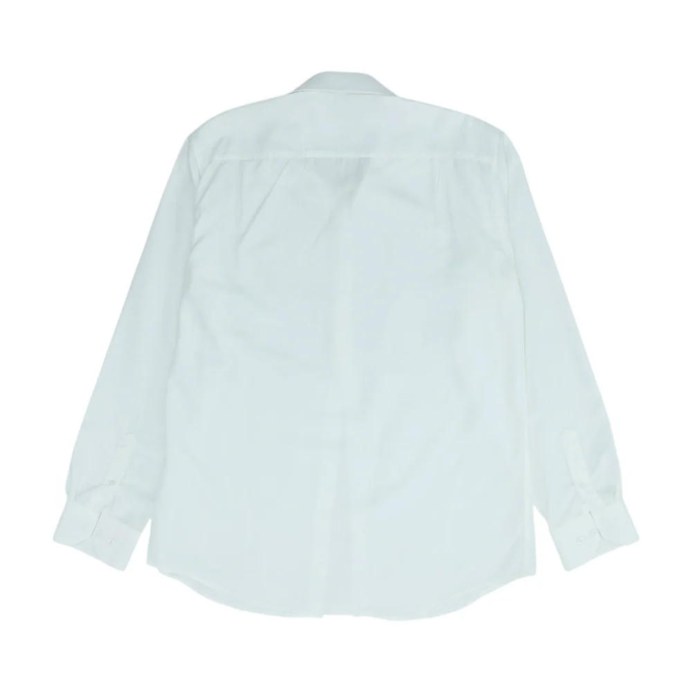 White Solid Long Sleeve Button Down - Image 2