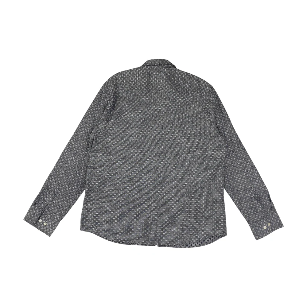 Blue Print Long Sleeve Button Down - Image 2