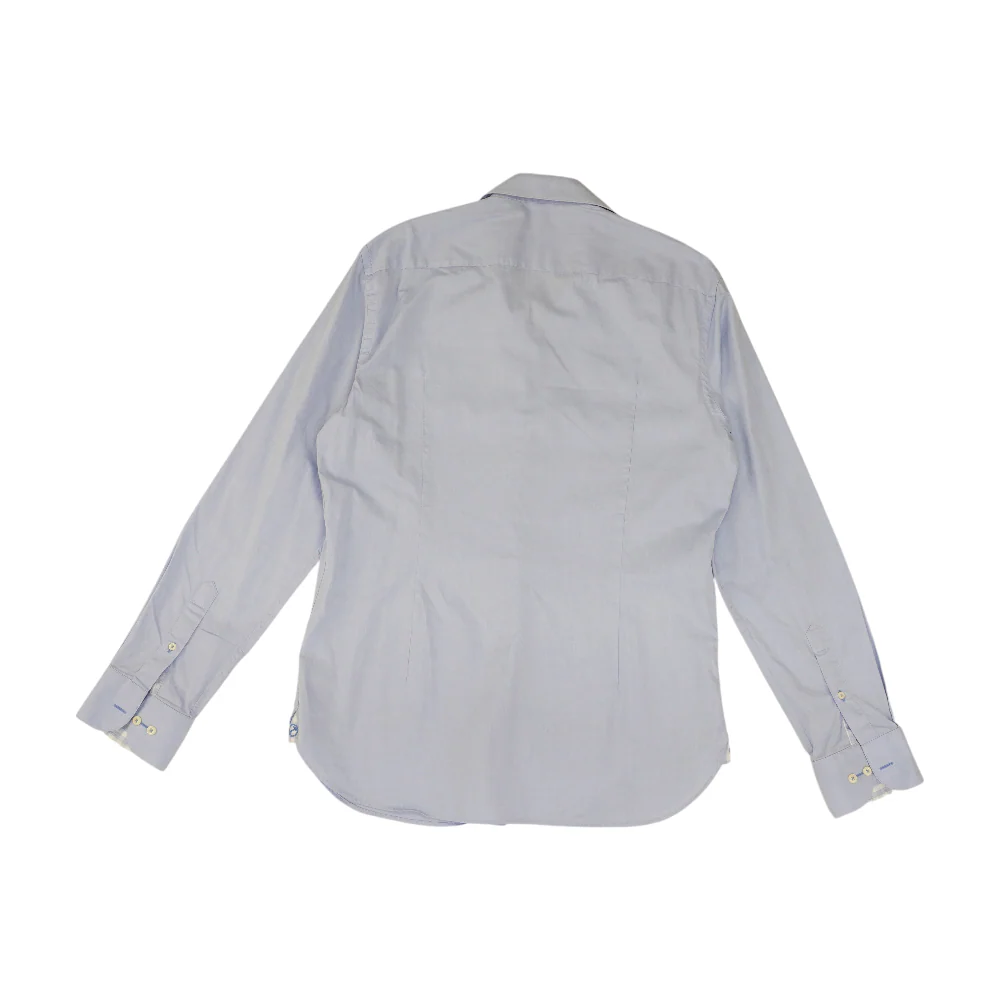 Blue Solid Long Sleeve Button Down - Image 2