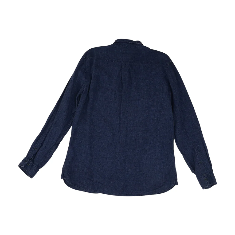 Navy Solid Long Sleeve Button Down - Image 2