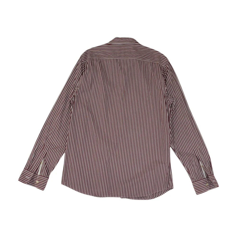 Burgundy Striped Long Sleeve Button Down - Image 2