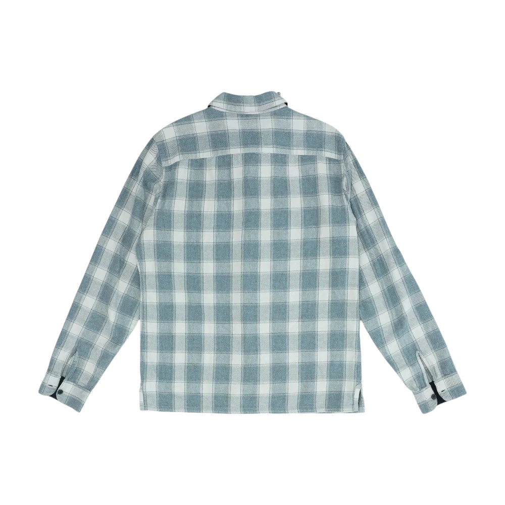 Gray Plaid Flannel Button Down - Image 2