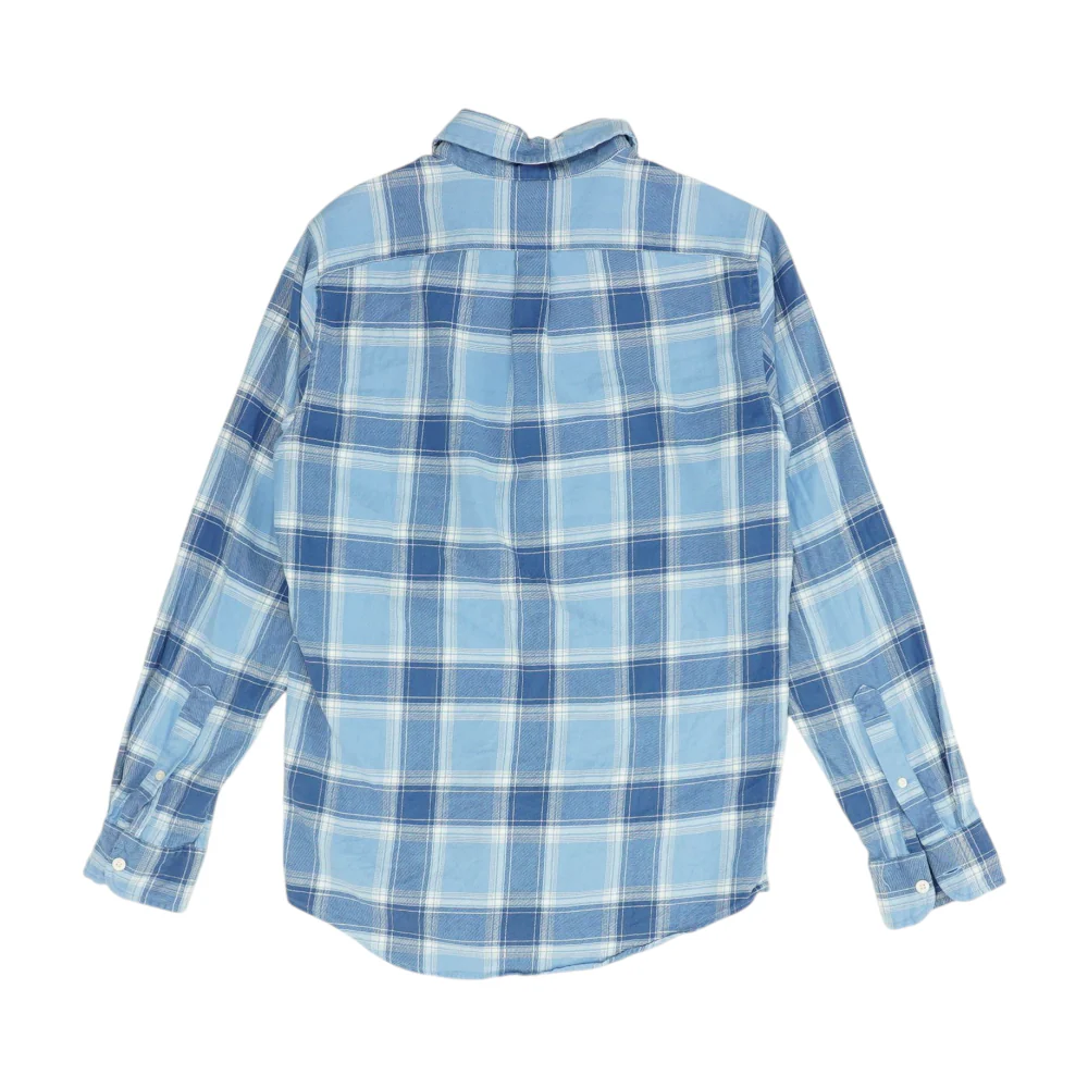 Blue Plaid Flannel Button Down - Image 2