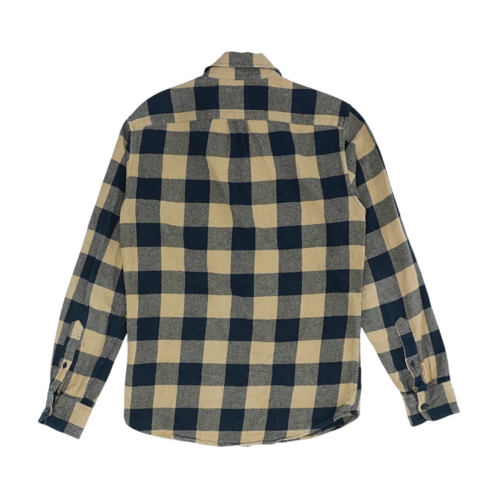 Tan Check Flannel Button Down - Image 2