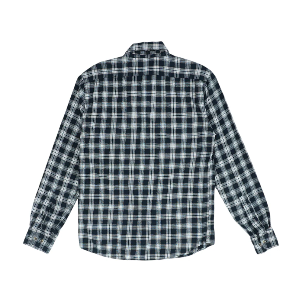Black Plaid Flannel Button Down - Image 2