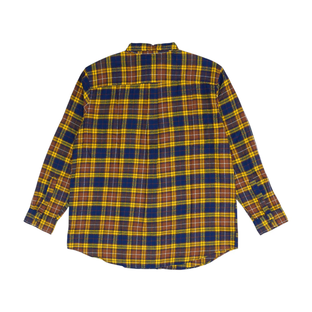 Yellow Tall Plaid Flannel Button Down - Image 2