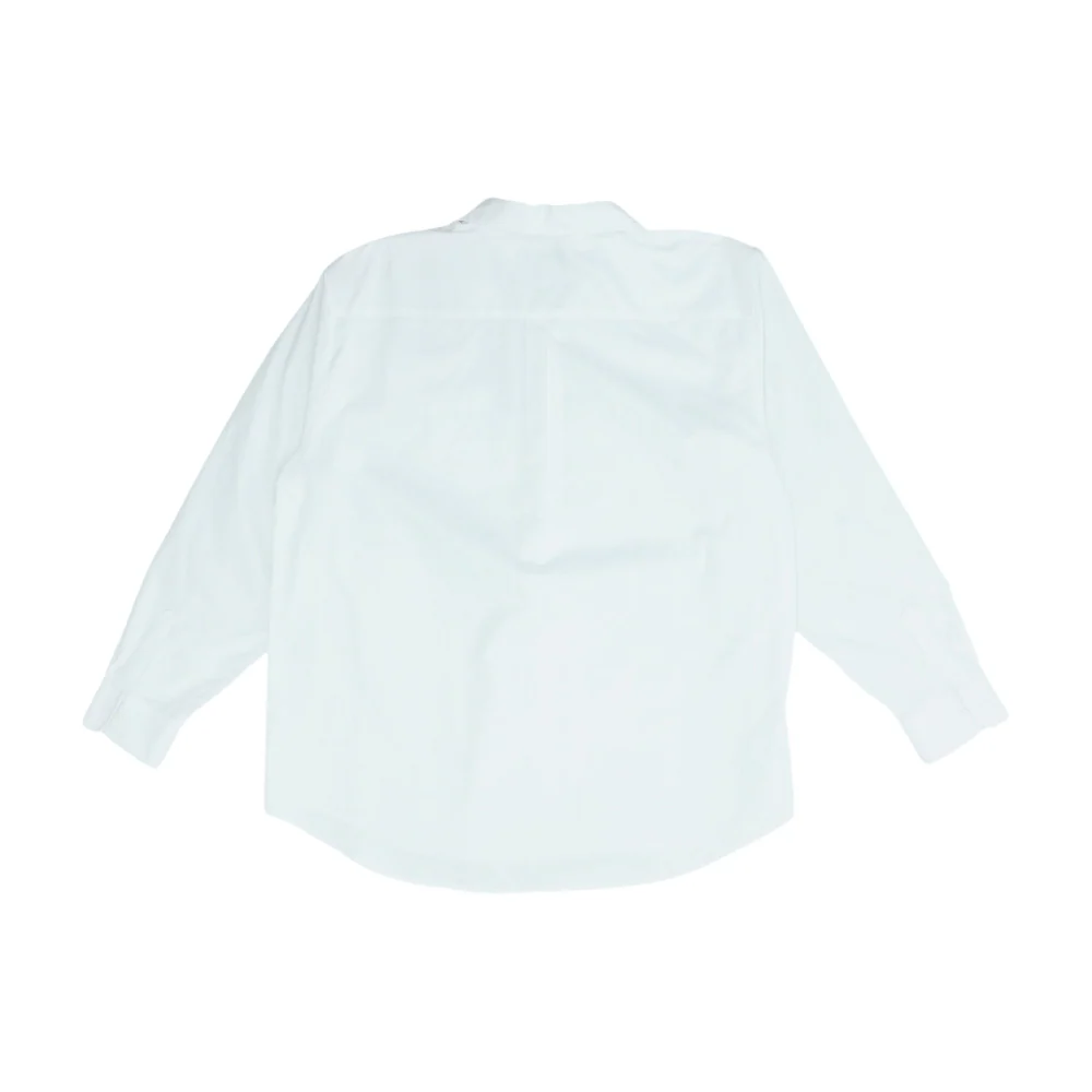 White Solid Long Sleeve Button Down - Image 2