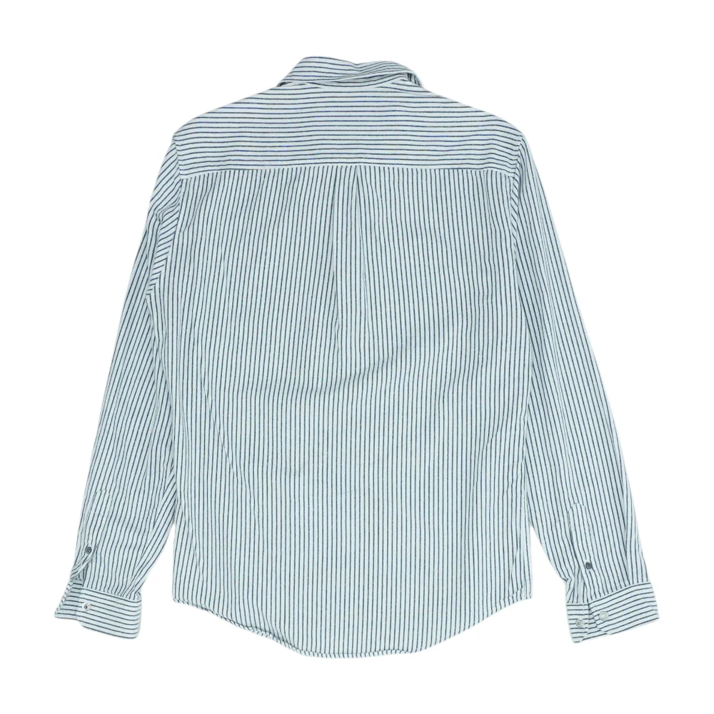 White Striped Long Sleeve Button Down - Image 2