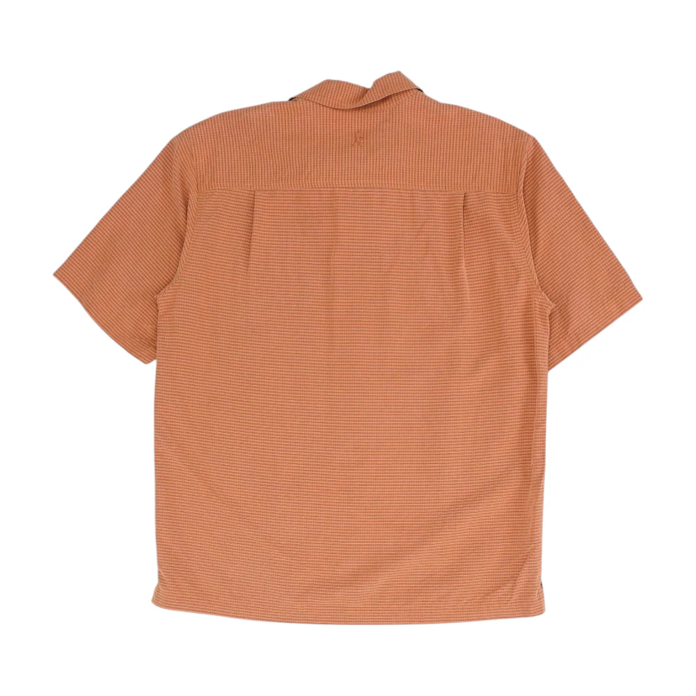 Orange Striped Short Sleeve Button Down - Image 2