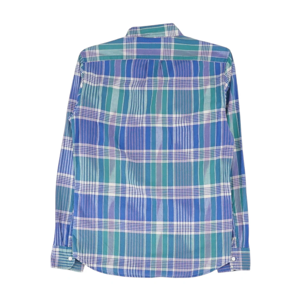 Blue Plaid Long Sleeve Button Down - Image 2