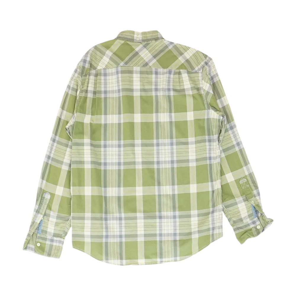 Green Plaid Long Sleeve Button Down - Image 2