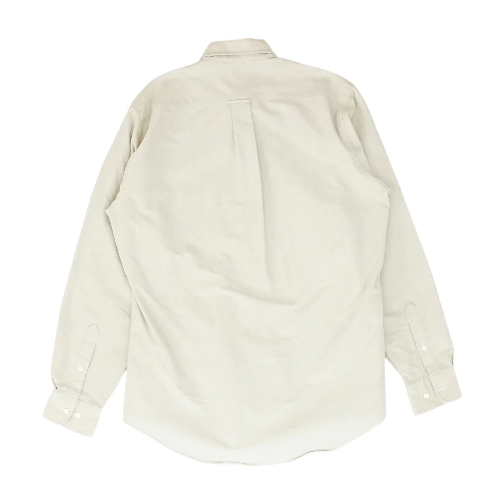 Gray Solid Long Sleeve Button Down - Image 2