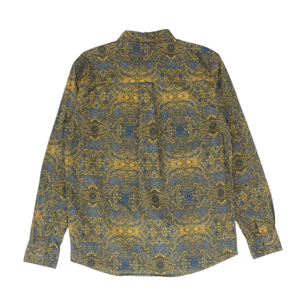 Brown Print Long Sleeve Button Down - Image 2