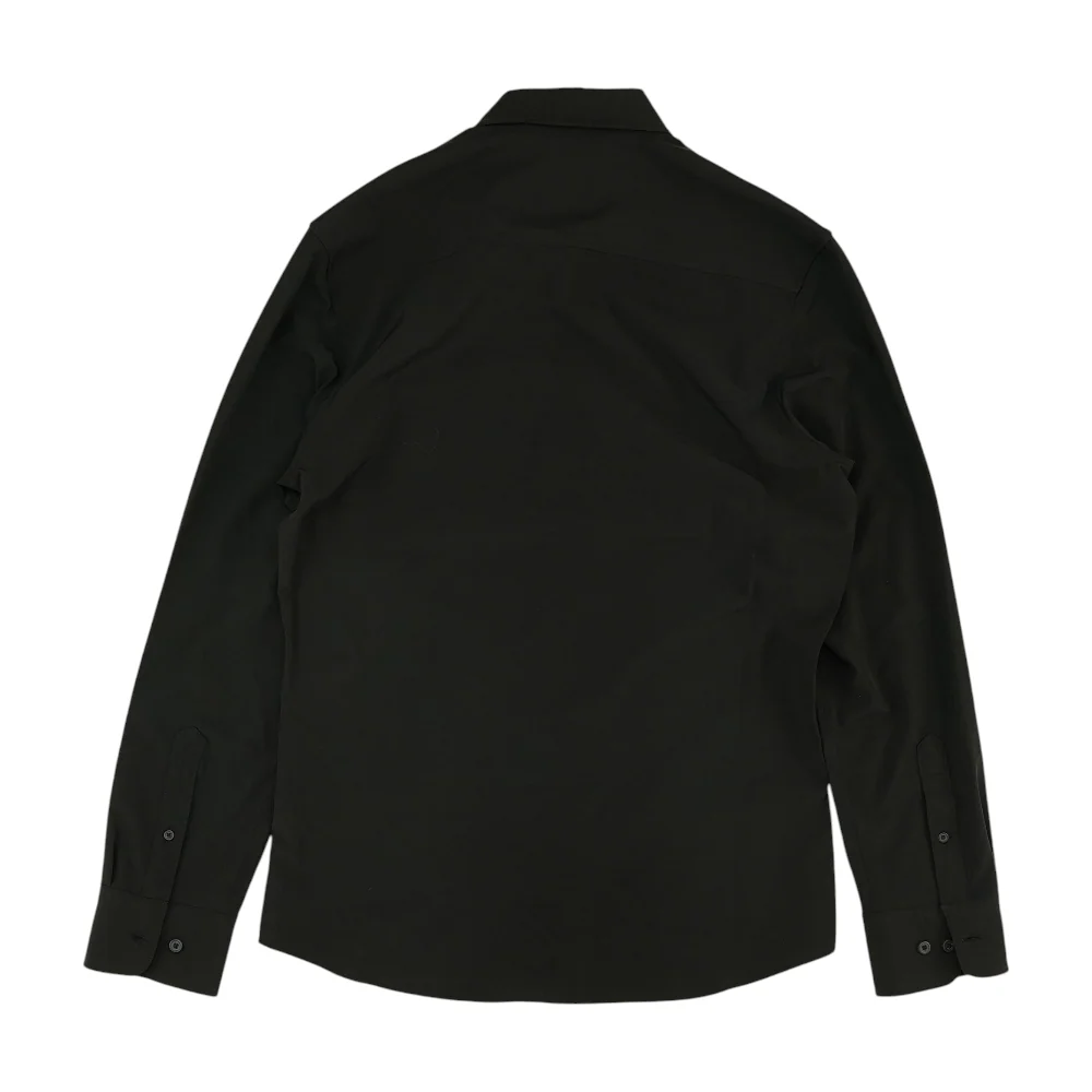 Black Solid Long Sleeve Button Down - Image 2