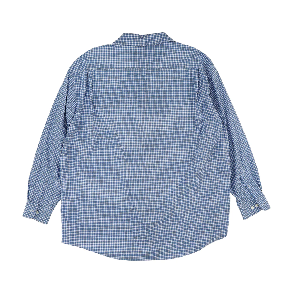 Blue Check Long Sleeve Button Down - Image 2