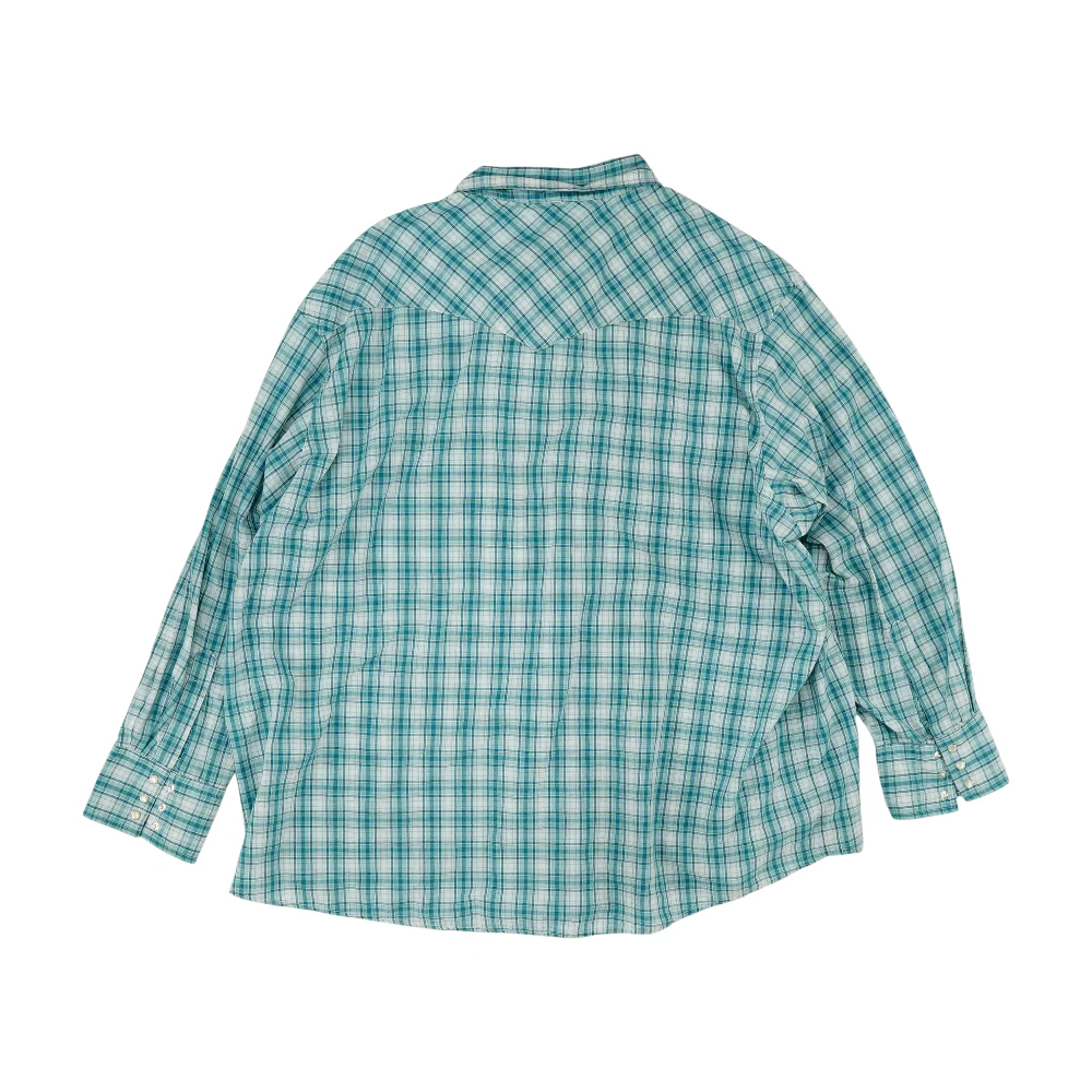 Blue Plaid Long Sleeve Button Down - Image 2