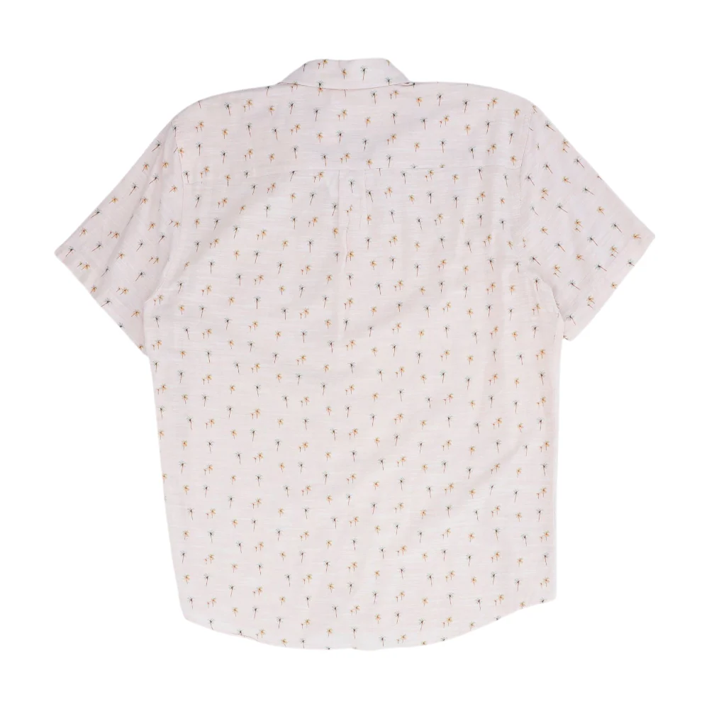Pink Print Short Sleeve Button Down - Image 2