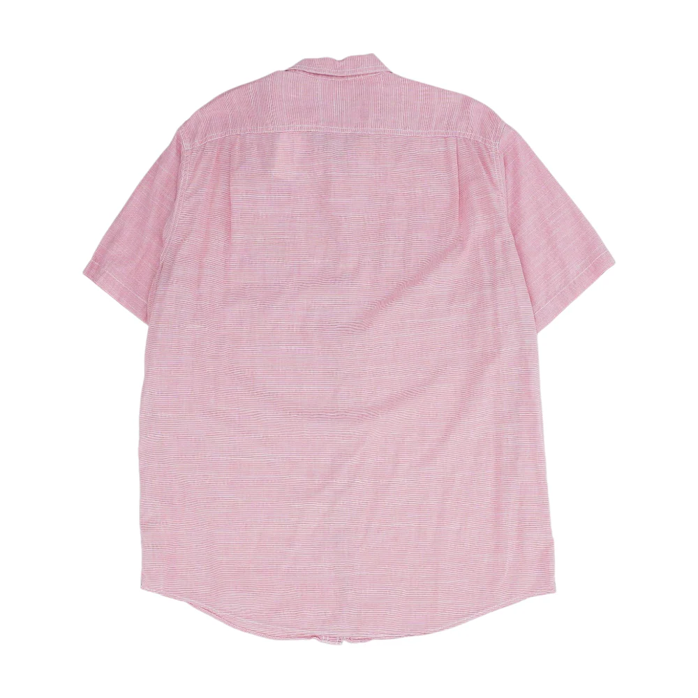 Pink Tall Solid Short Sleeve Button Down - Image 2