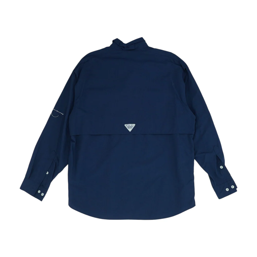 Navy Solid Outdoor Button Down - Image 2